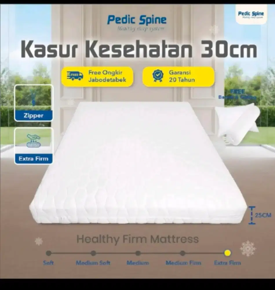 Jual Kasur Kesehatan
Pedic Spine Orthopedic Mattress D70 -
Tebal 30cm