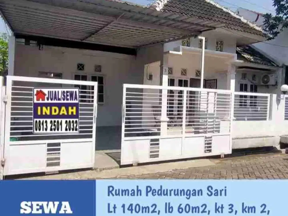Disewakan Rumah Semi Furnish dekat SMK Fransiskus Pedurungan Semarang