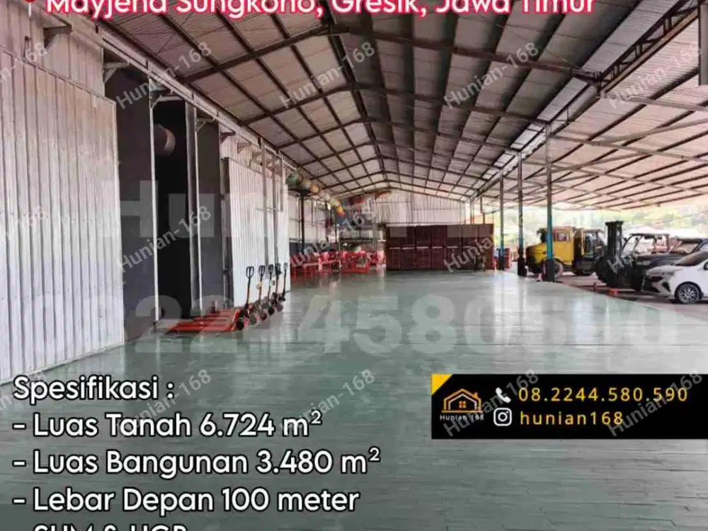 Gudang Bekas Pabrik Pergudangan Tanah Industri Jalan Raya Mayjend Sungkono Veteran Darmo Sugondo Dulasim Kebomas Cerme Romokalisari Gresik Banjarsari Ambeng Ambeng Kedanyang Kota Jawa Timur
