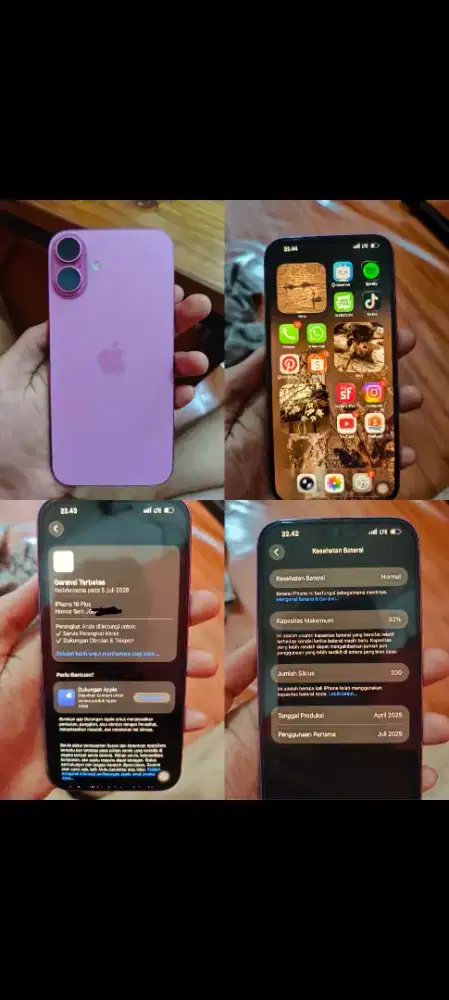Iphone 16 Plus 128GB Pink