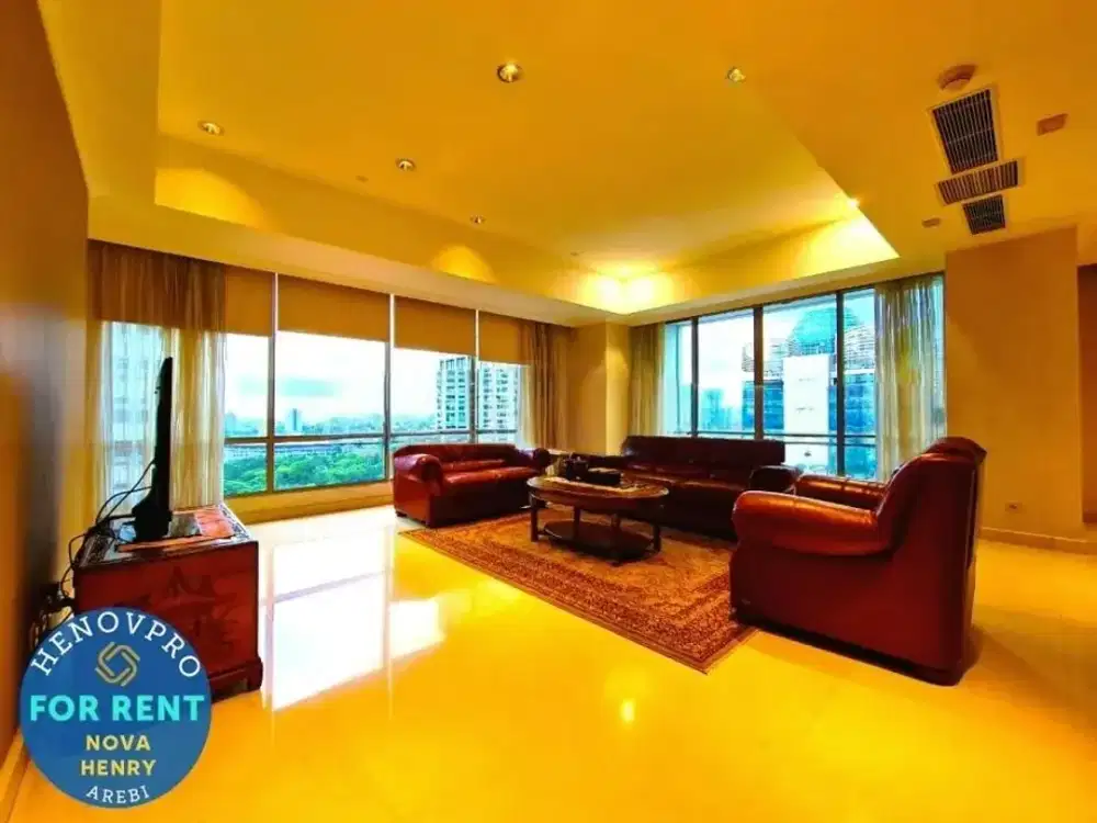 TURUN HARGA Sudirman Mansion Unit 4BR + 1 Study Room Furnish City View