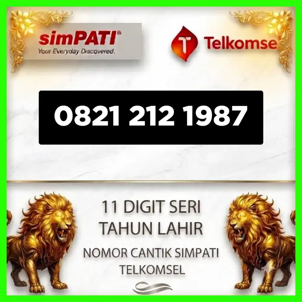 Nomor Cantik simpati Telkomsel super Tahun Lahir