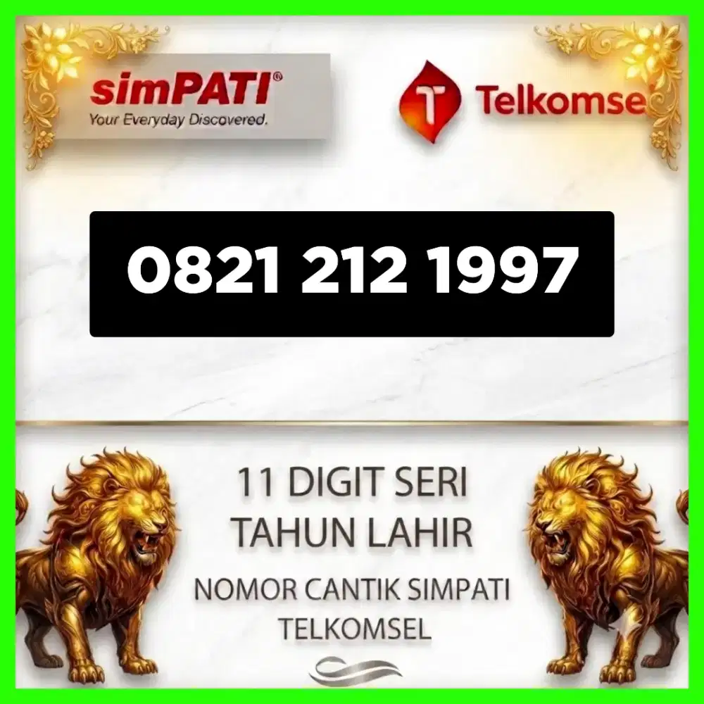 Nomor cantik simpati Telkomsel seri tahun
