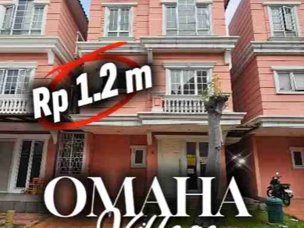 dijual super murah rumah 3 lantai di Cluster Omaha village gading serpong