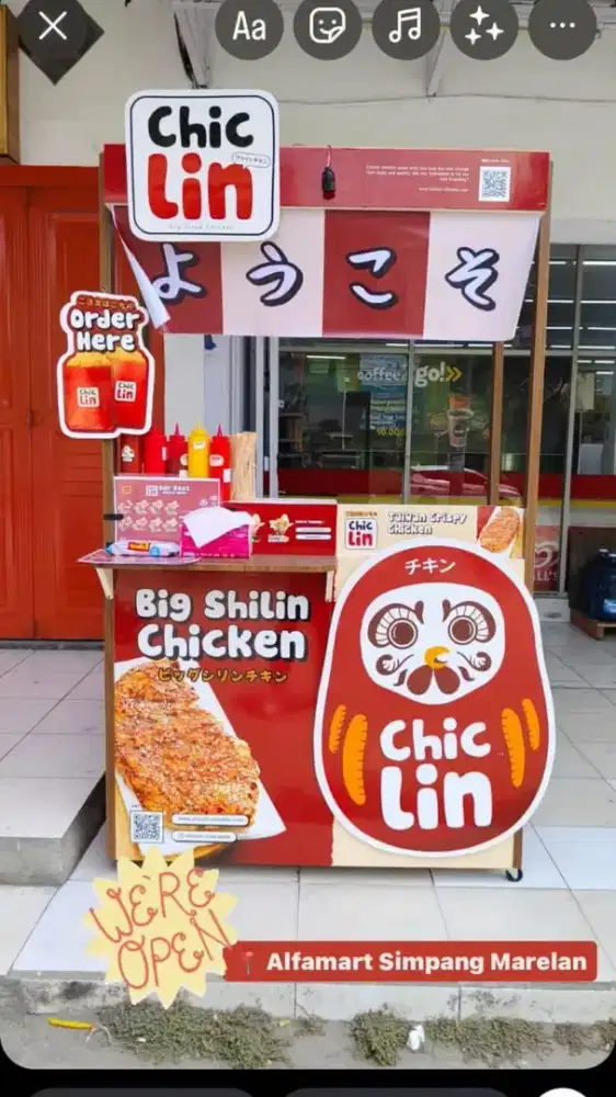 Gerobak Frainchese Chic Lin/Gerobak Jualan Lengkap siap pakai Jualan