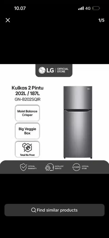 Kulkas LG 2 Pintu