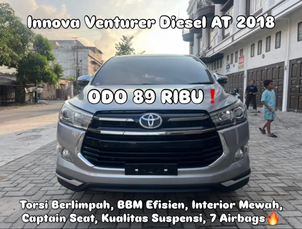 (TDP 75 JUTA!) Toyota Innova Venturer 2.4 Diesel Automatic Silver 2018