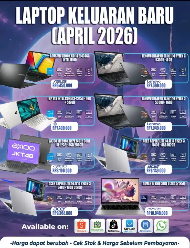 cicilan laptop tanpa dp