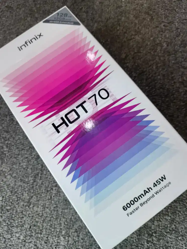 INFINIX HOT 70 4+4/128 NEW GARANSI RESMI