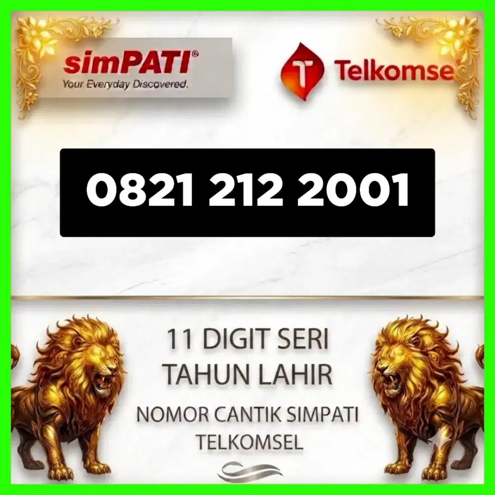 Nomor cantik simpati Telkomsel super