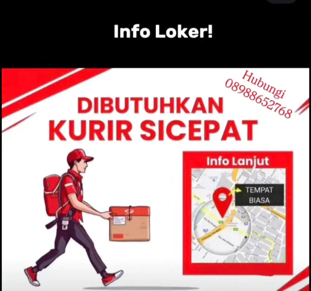 Lowongan pekerjaan Kurir Paket