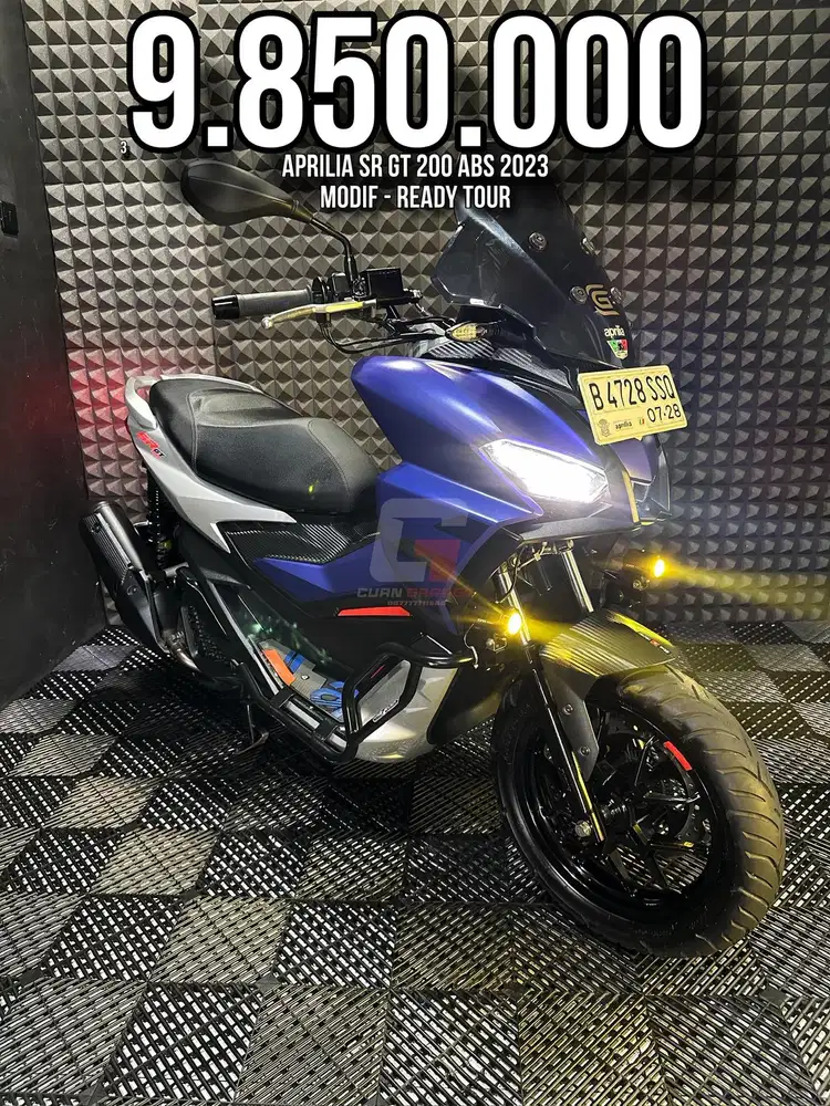 APRILIA SR GT 200 ABS 2023 MODIF RAWATAN SIAP TOURING SUPERB UNIT
