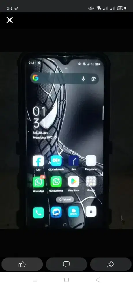 Oppo f9 4/64 batangan siap pakai