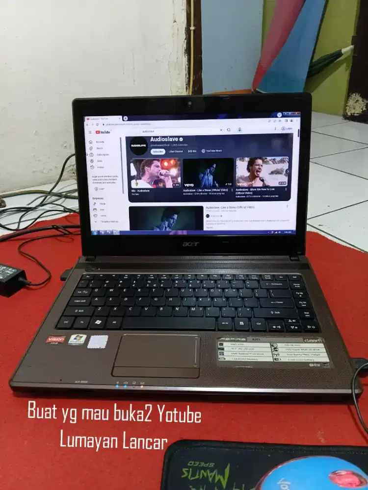 Laptop Acer Aspire 4253 Hdd 500gb nyaman buat belajar &Tugas