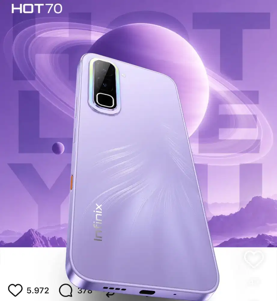 INFINIX HOT 70 8/128GB 'ATLANTIS DAHSYAT'