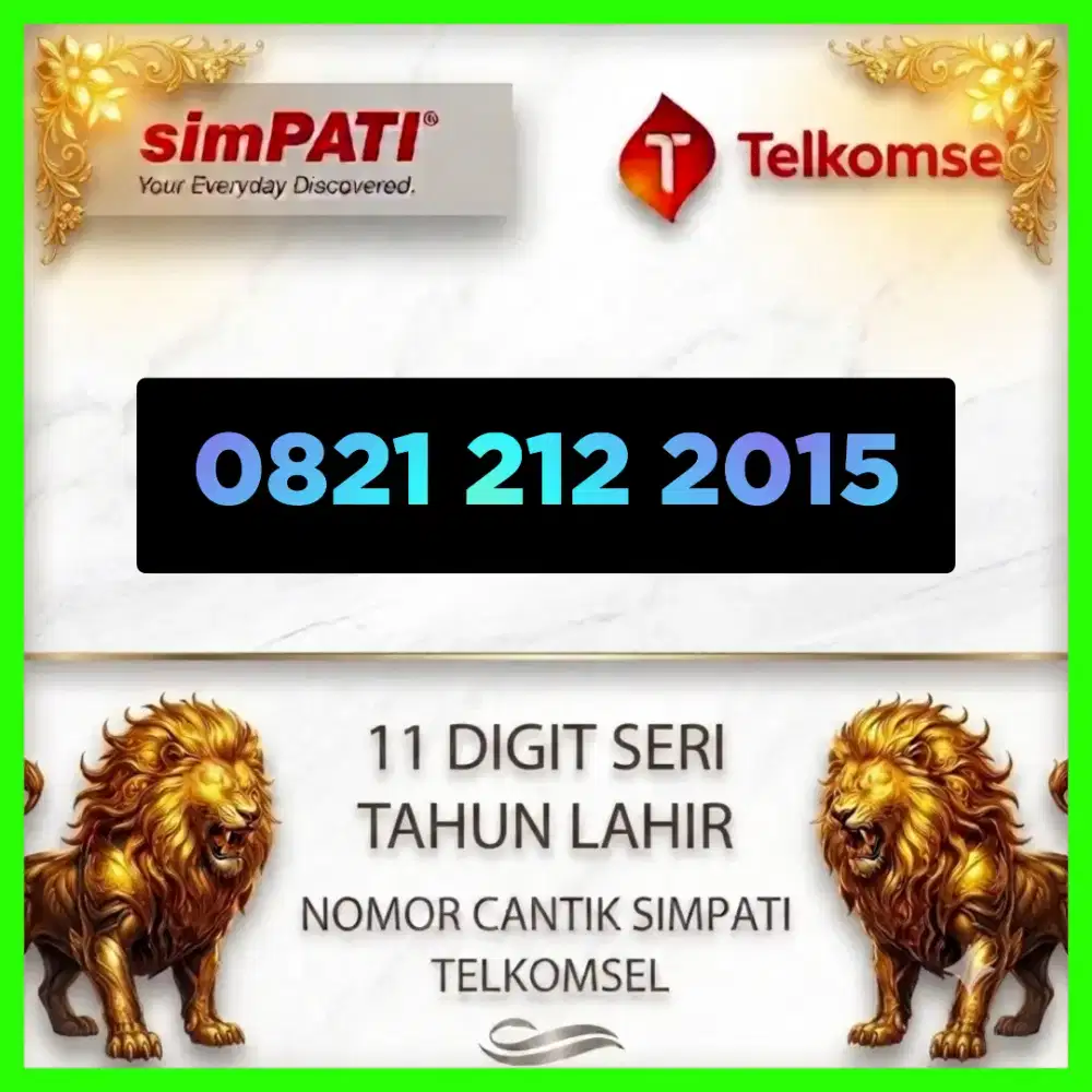 Perdana nomor cantik simpati Telkomsel super seri tahun