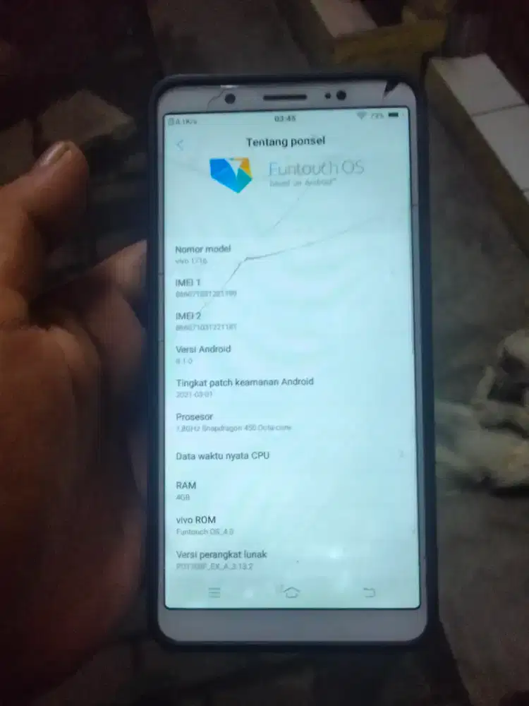 Hp Vivo y91 ram 3/32