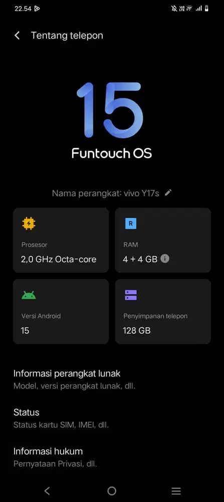 Vivo Y 17 S 128Gb