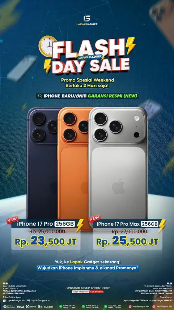 Iphone 17 pro dan promax new promo cuma 2 hari aja