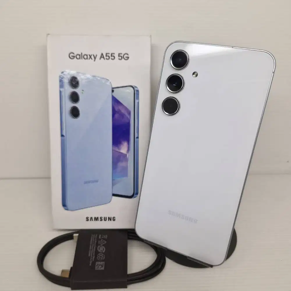 LIKE NEW SAMSUNG GALAXY A55 5G 8/256 ICY BLUE KOMPLIT