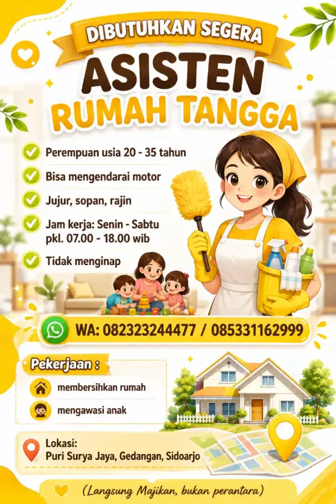 DI BUTUHKAN SEGERA!