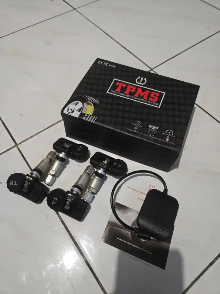 Premium TPMS model pentil tanam (dalam velg) sensor 4pcs 4titik ban