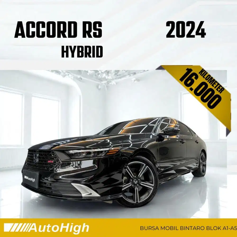 DP10% [Km16.000] Accord RS HEV Hybrid 2024 Black Reg 2025 #AUTOHIGH
