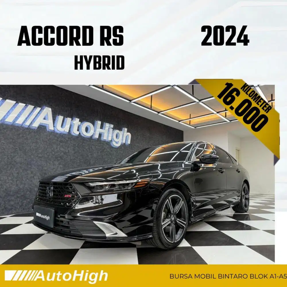 DP10% [Km16.000] Accord RS HEV Hybrid 2024 Black Reg 2026 #AUTOHIGH