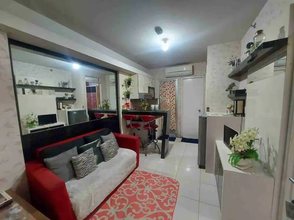 di sewakan apart kalibata city 2kamar furnished tower depan terfavorite kemuning