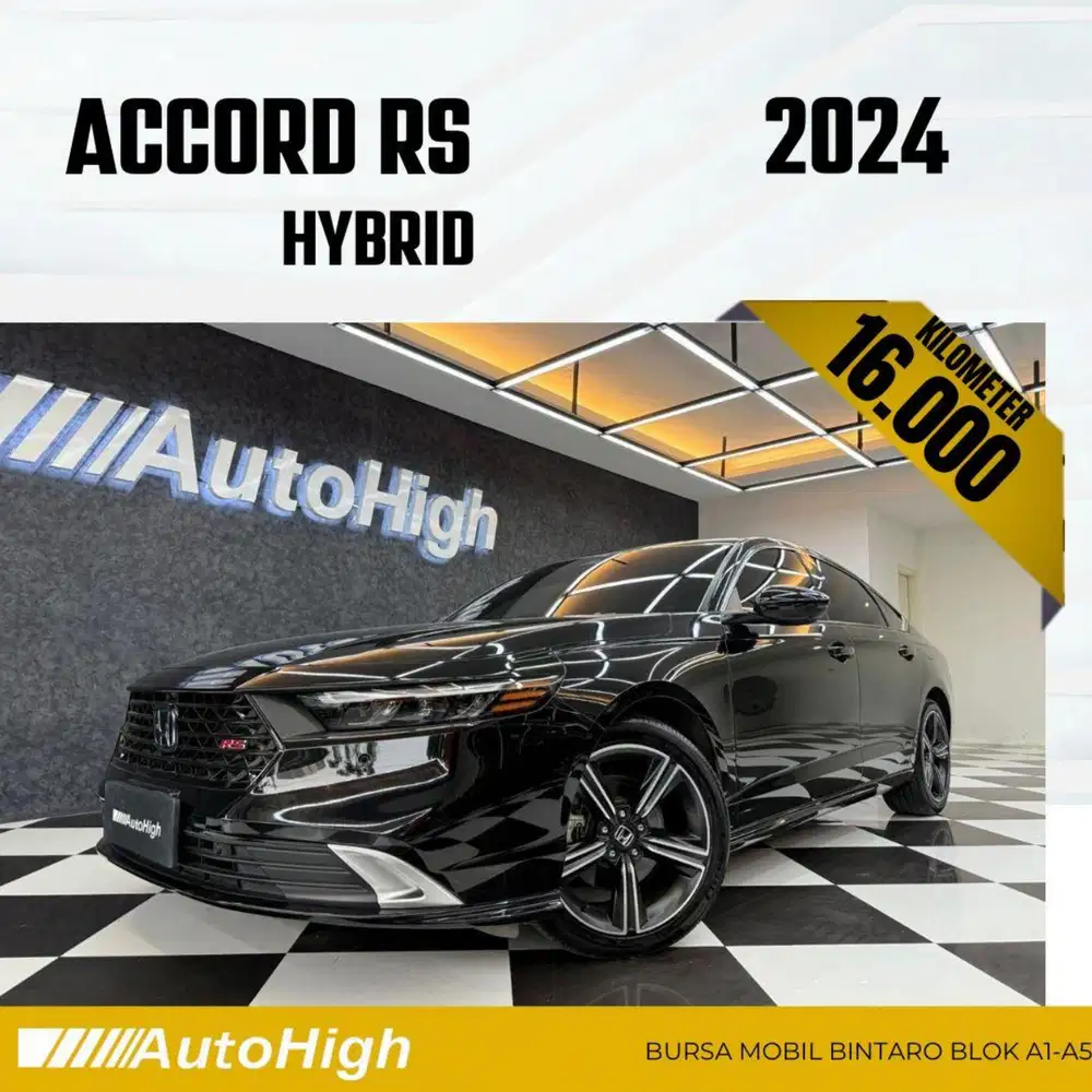 DP10% [Km16.000] Accord RS HEV Hybrid 2024 Black Reg 2025 #AUTOHIGH