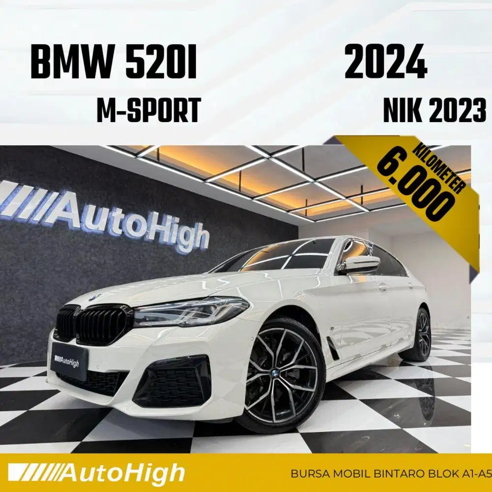 DP10% [Km6.000] 520i M-Sport 2023 White Reg 2024 #AUTOHIGH