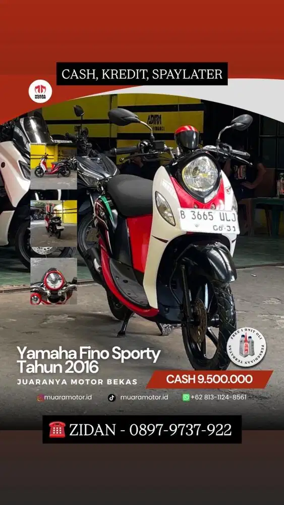YAMAHA FINO SPORTY 2016 TERAWAT !!!
