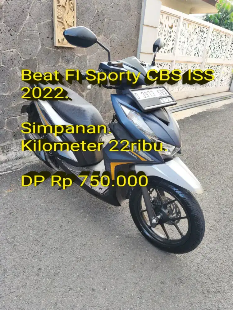 Beat ISS 2022. Pajak ON. Lengkap. Simpanan.Mulus.Ban OK.Cash/Kredit/TT