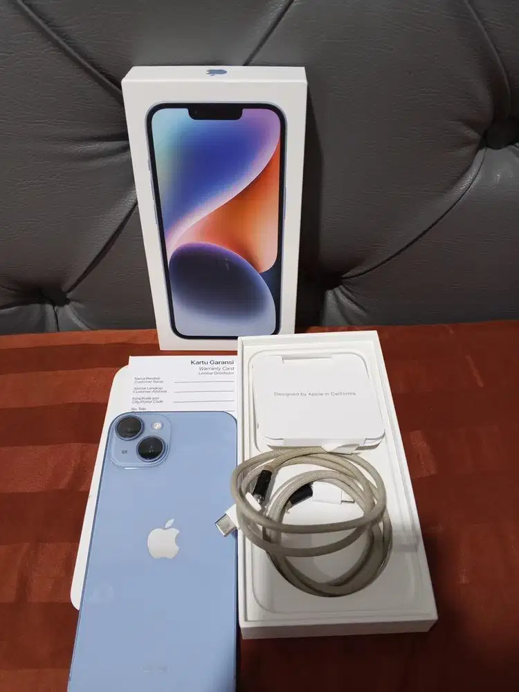Iphone 14 Blue 128gb ibox Like new