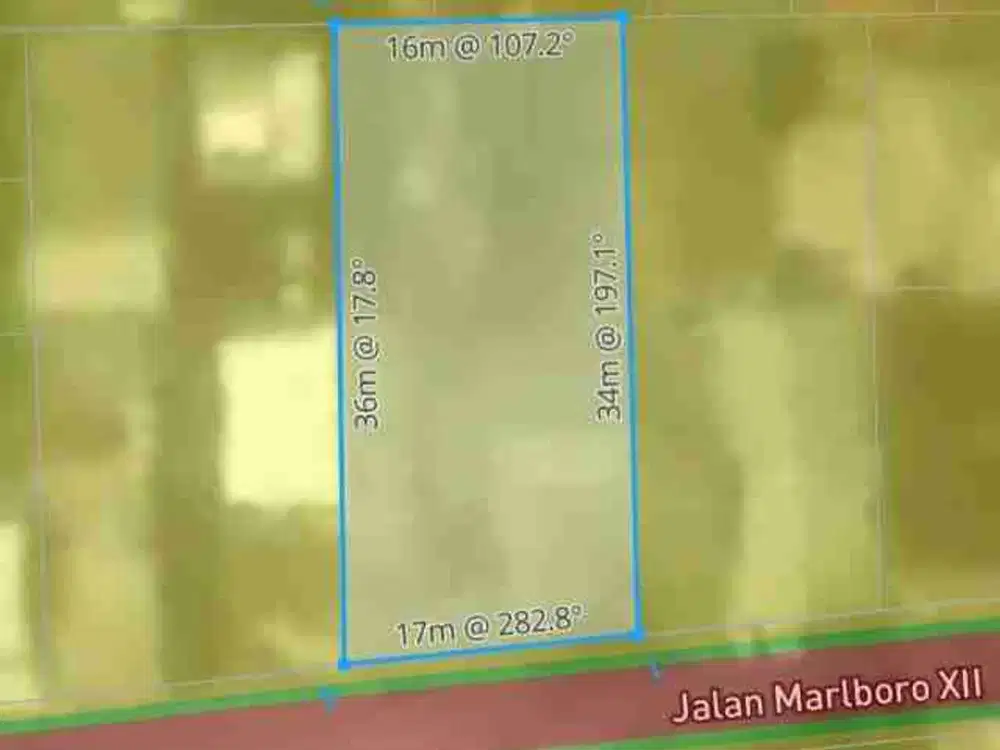 Tanah Komersial Tengku Umar Barat 595 m² Akses 7 Meter