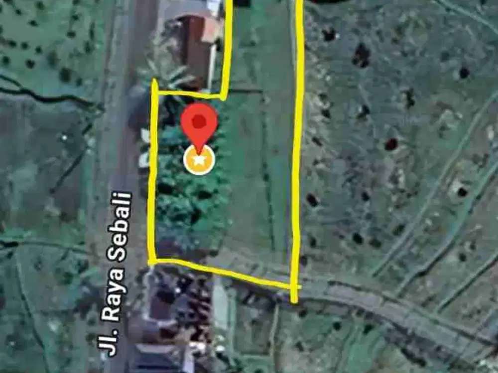 Tanah Pinggir Jalan Raya Sebali Ubud Full View Sawah