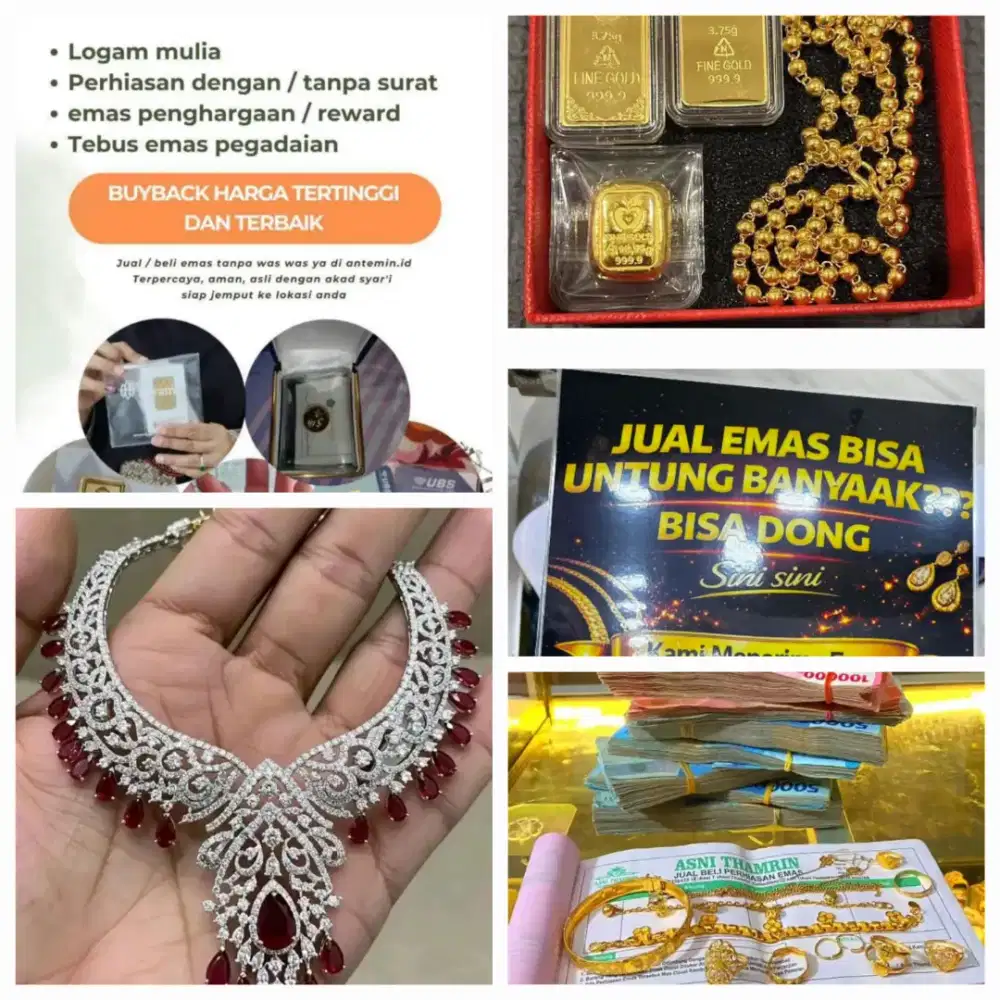 TERIMA JUAL EMAS DAN BERLIAN TANPA SURAT BISA COD