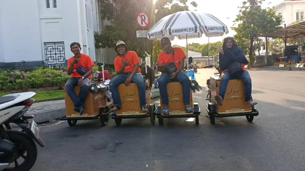RIDER KOPI KELILING/SELES KOPI KELILING GEROBAK SEPEDA LISTRIK