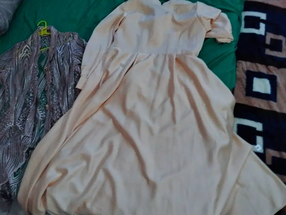Baju butter yellow,menjahit sendiri