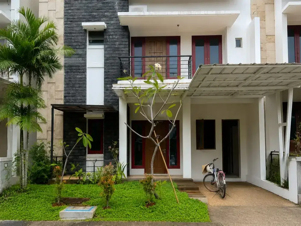 Rumah Cantik 7 menit Ke LRT harjamukti dalam perumahan Raffles Hills Cibubur