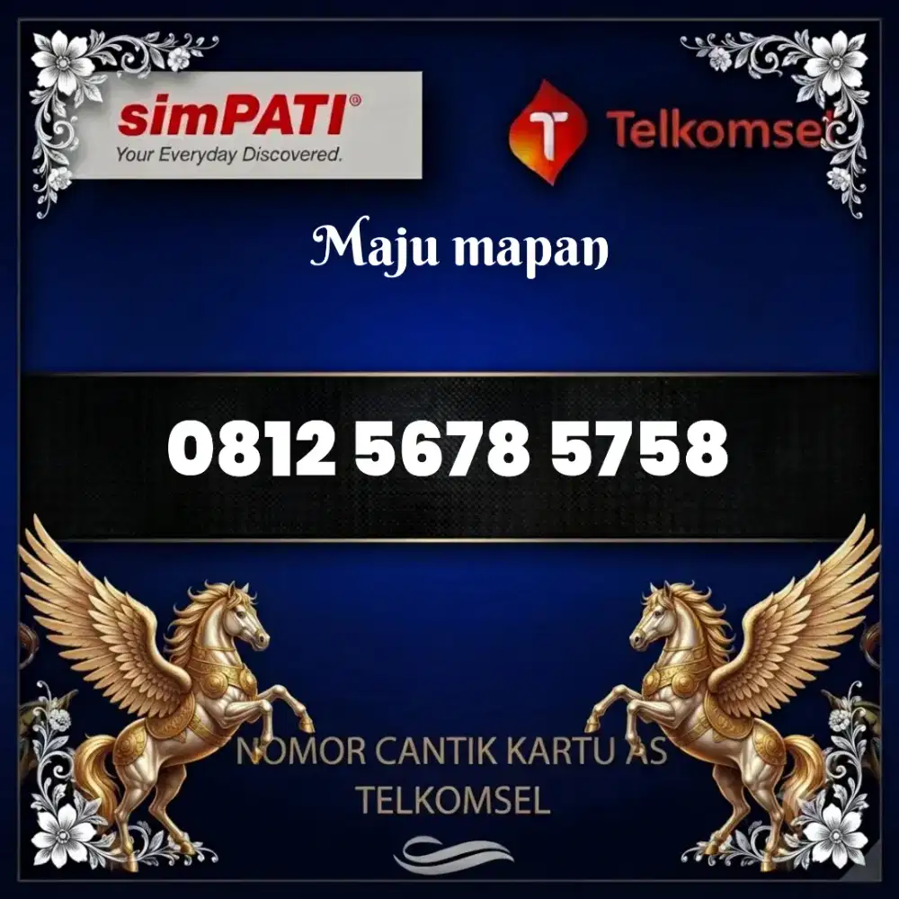 Nomor Cantik simpati Telkomsel super maju mapan