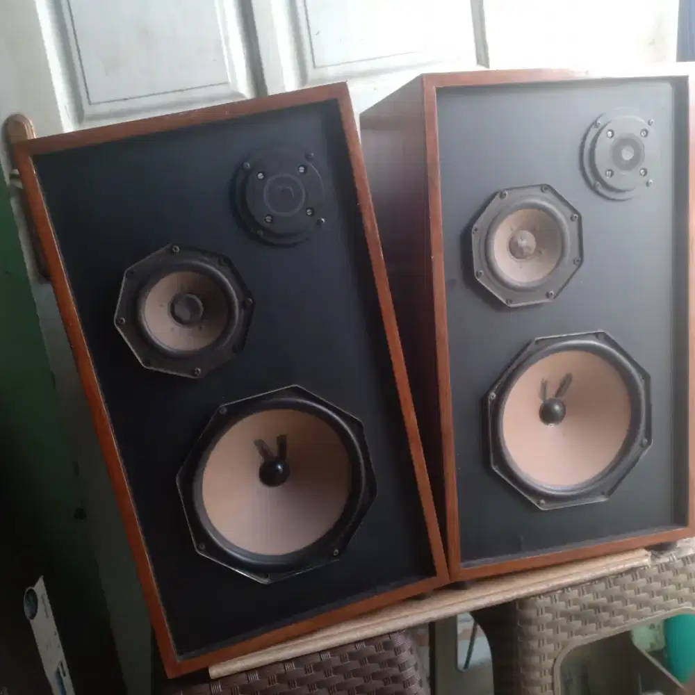 Speaker philips 8 inchi + mid + twiter mulus