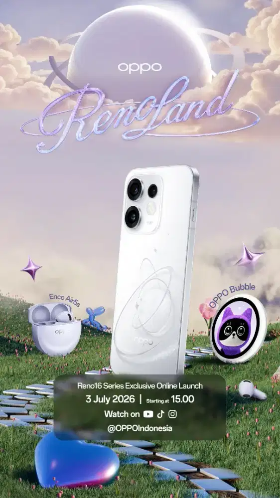 Oppo Reno 16new garansi resmi