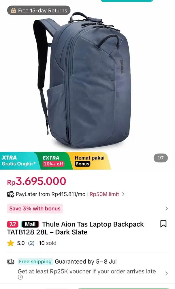 Tas Ransel THULE Aion Backpack 28L & 32L