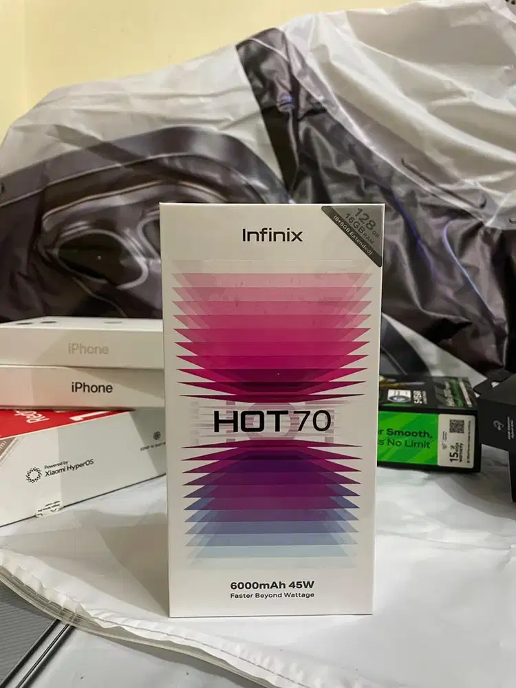Infinix hot 70 8+8/128 new segel