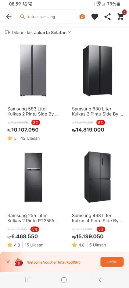 KULKAS SAMSUNG UKURAN BESAR 700 LITER