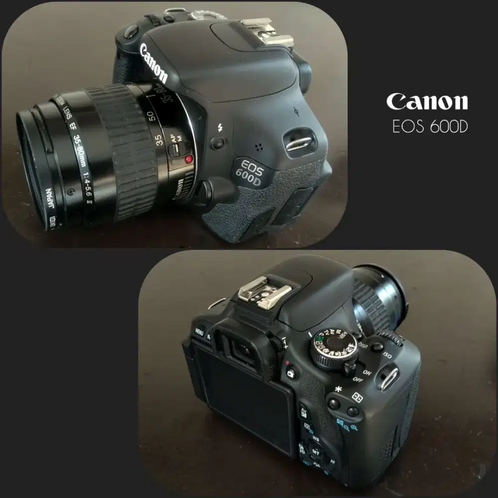 Used DSLR Canon EOS 600D + Canon EF 35-80mm f/4-5.6