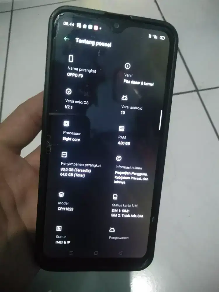 Oppo F9 4/64 enak pemakaian