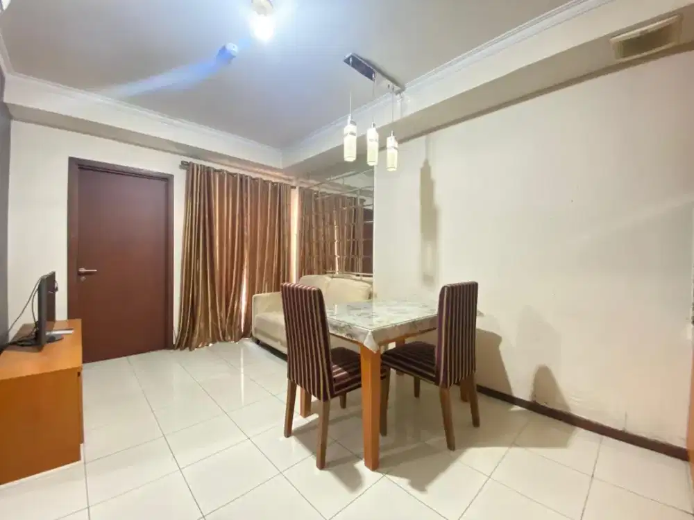 2BR furnish interior siap HUNI Apt.Royal mediterania garden dekat CP