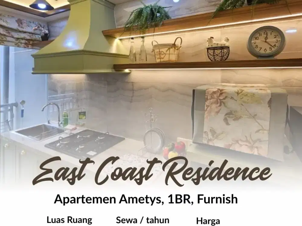 Apt East Coast, Ametys, 1BR, Furnish